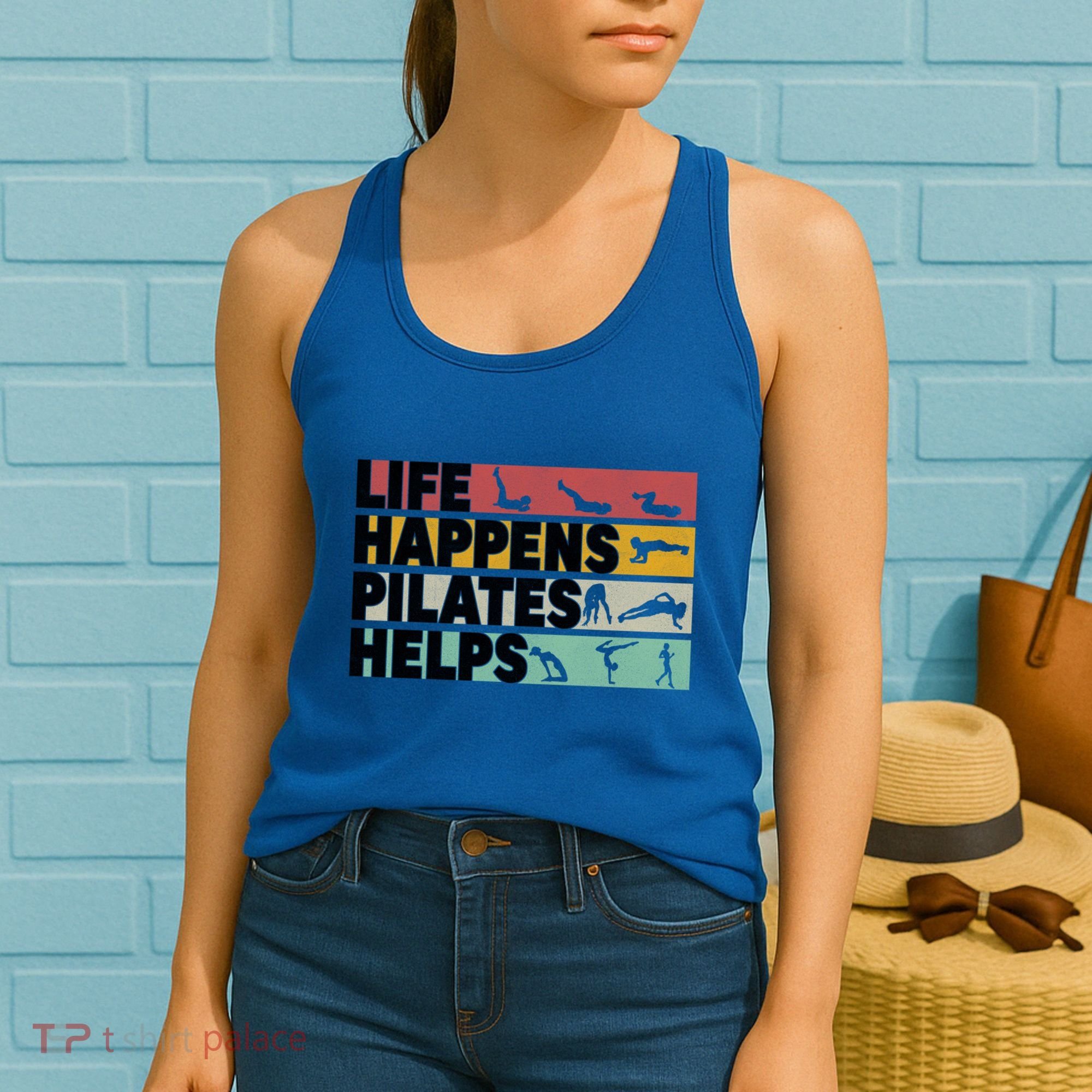 Life Happens Pilates Helps For Pilates Lover Gift Women's Tank Top