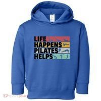Life Happens Pilates Helps For Pilates Lover Gift Toddler Hoodie thumb 0