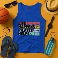 Life Happens Pilates Helps For Pilates Lover Gift Tank Top thumb 4