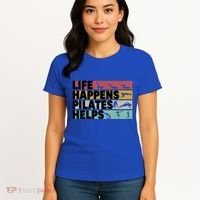 Life Happens Pilates Helps For Pilates Lover Gift Women's T-Shirt thumb 4