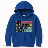 Life Happens Pilates Helps For Pilates Lover Gift Kids Hoodie thumb 0