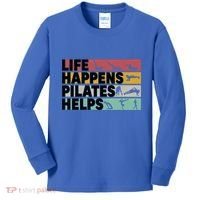 Life Happens Pilates Helps For Pilates Lover Gift Kids Long Sleeve Shirt thumb 0