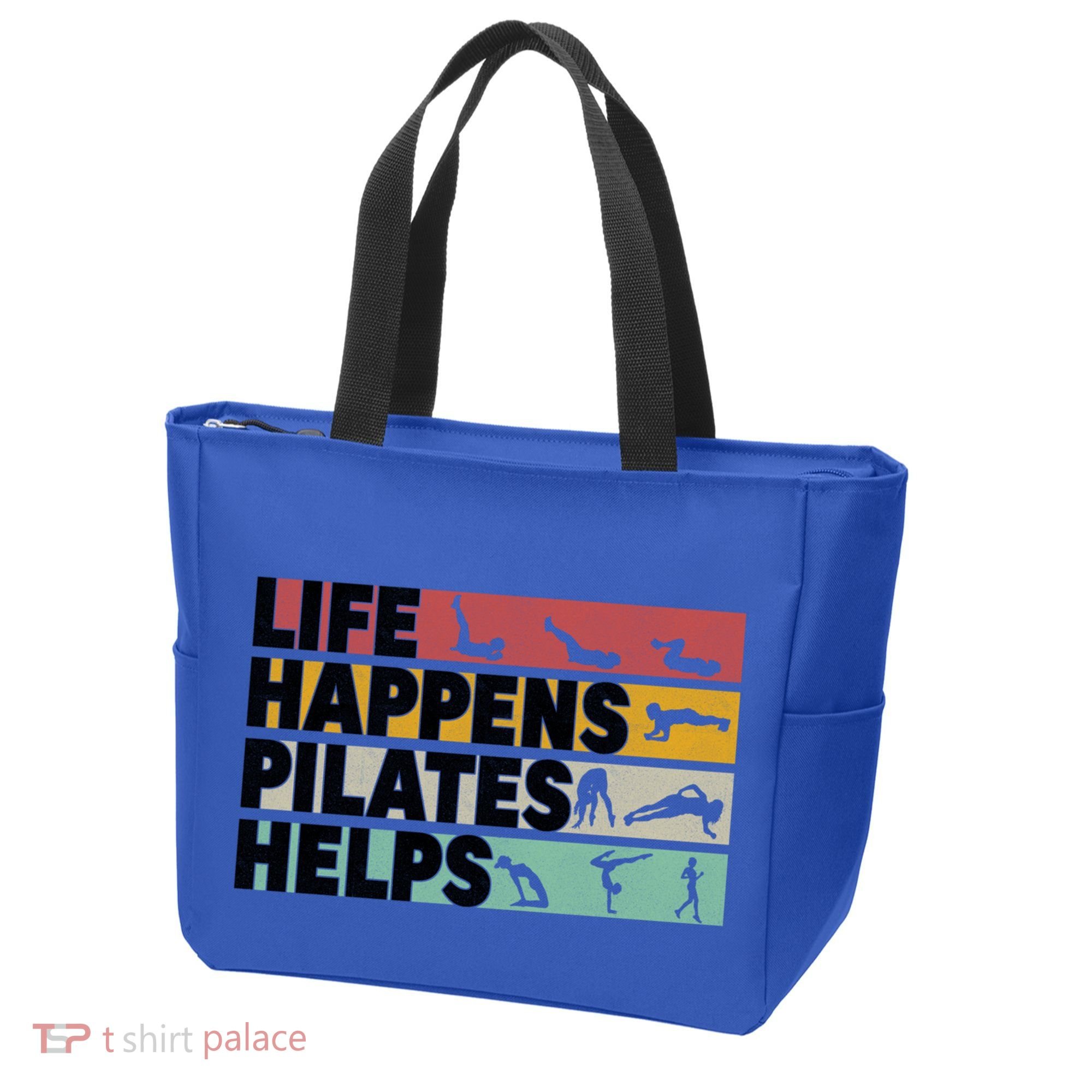 Life Happens Pilates Helps For Pilates Lover Gift Tote Bag