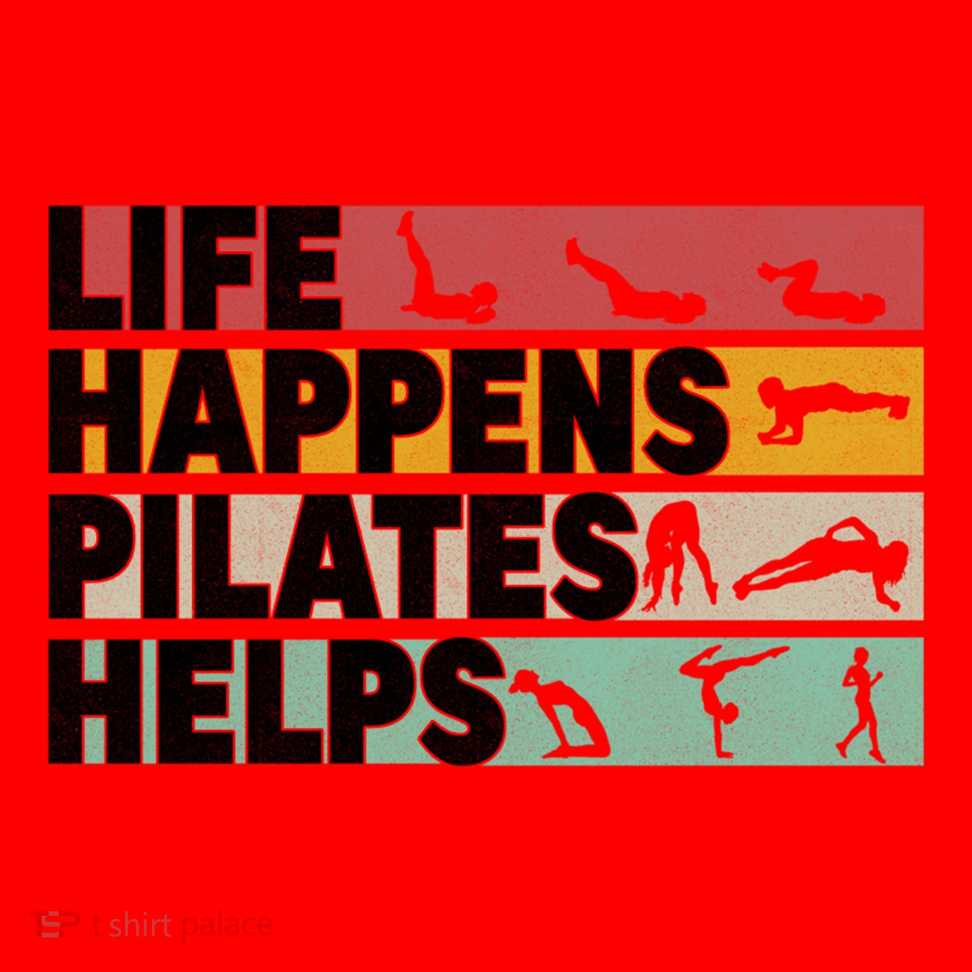 Life Happens Pilates Helps For Pilates Lover Gift Santa Hat