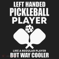 Left Handed Pickleball Player Women's Sweatshirt thumb 2