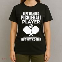 Left Handed Pickleball Player T-Shirt thumb 4