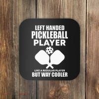 Left Handed Pickleball Player Coaster thumb 0