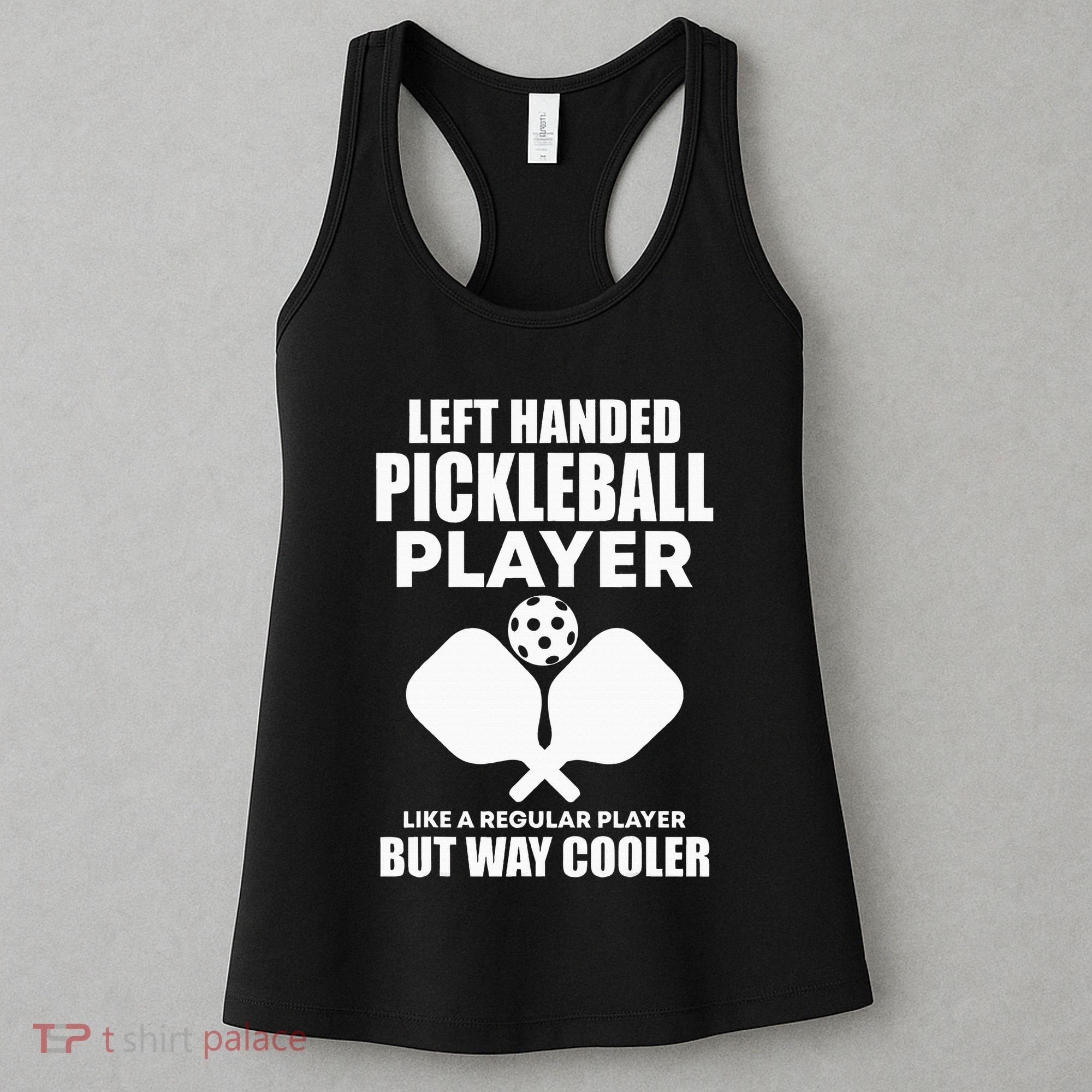 Left Handed Pickleball Player Women's Tank Top