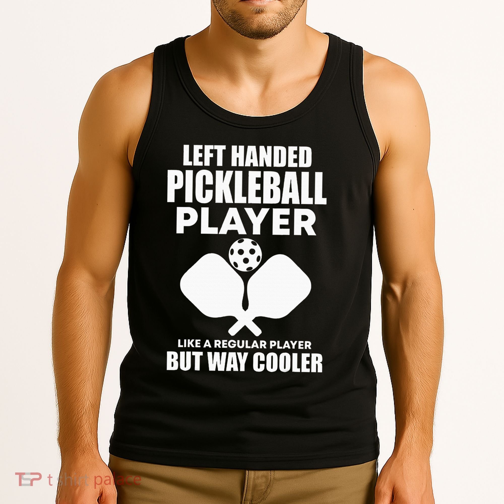 Left Handed Pickleball Player Tank Top