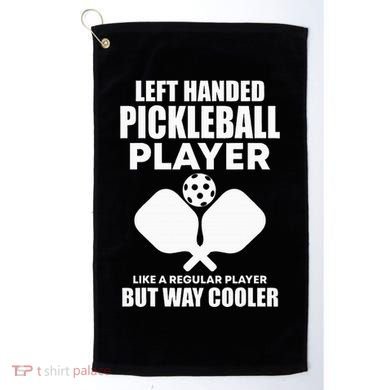 Left Handed Pickleball Player Golf Towel
