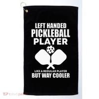 Left Handed Pickleball Player Golf Towel thumb 0