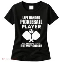 Left Handed Pickleball Player Women's T-Shirt thumb 0