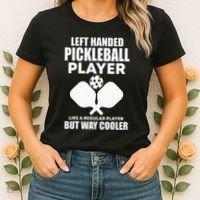 Left Handed Pickleball Player Women's T-Shirt thumb 2