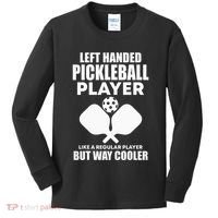 Left Handed Pickleball Player Kids Long Sleeve Shirt thumb 0