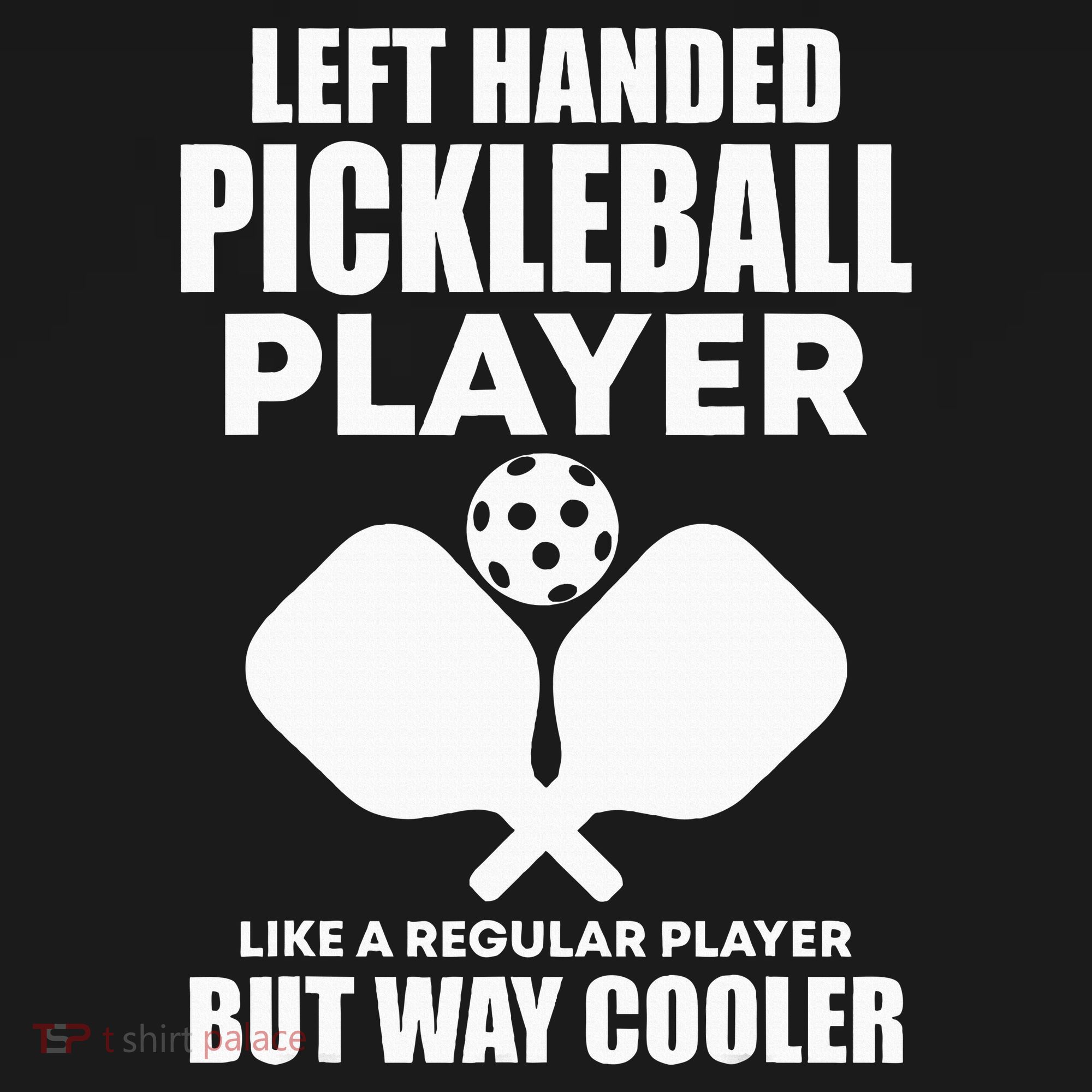 Left Handed Pickleball Player Tote Bag