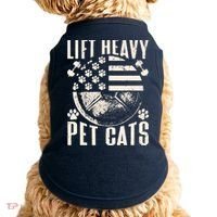 Lift Heavy Pet Cats Weightlifting Cat Weight Lifting Doggie Tank thumb 0