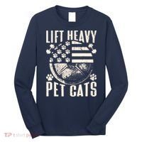 Lift Heavy Pet Cats Weightlifting Cat Weight Lifting Long Sleeve Shirt thumb 0
