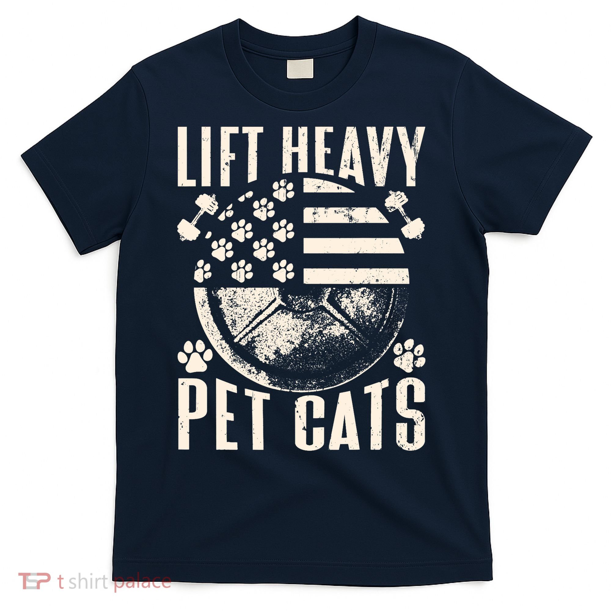 Lift Heavy Pet Cats Weightlifting Cat Weight Lifting T-Shirt