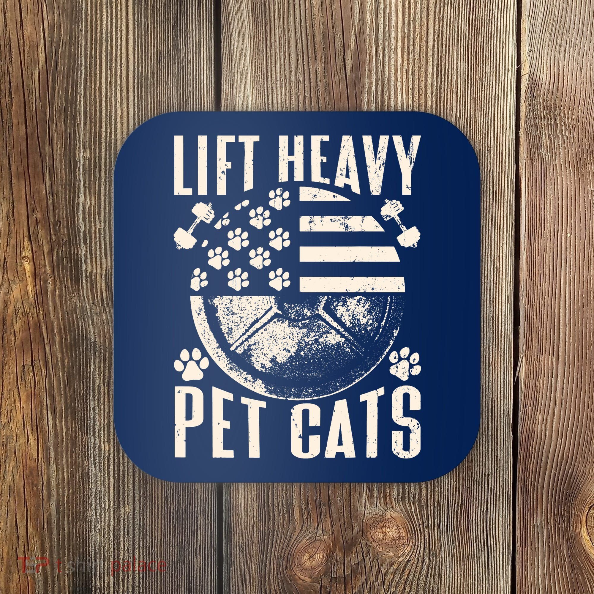 Lift Heavy Pet Cats Weightlifting Cat Weight Lifting Coaster