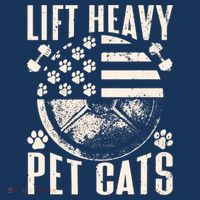 Lift Heavy Pet Cats Weightlifting Cat Weight Lifting Mousepad thumb 1