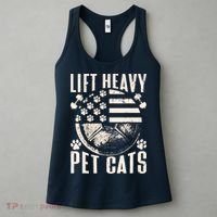 Lift Heavy Pet Cats Weightlifting Cat Weight Lifting Women's Tank Top thumb 3