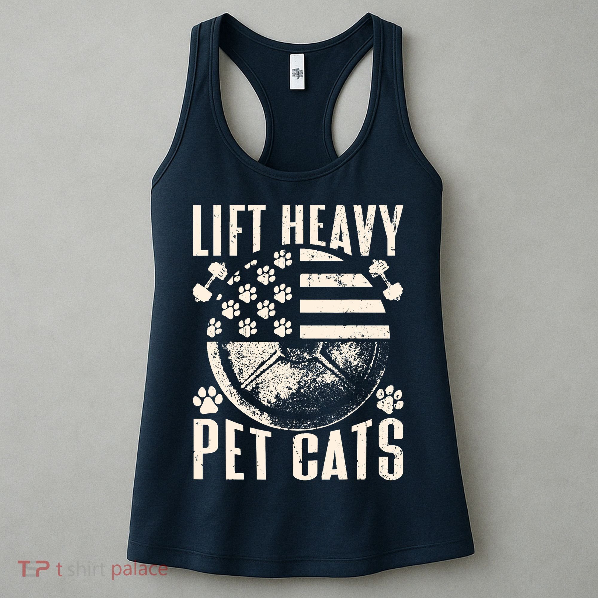 Lift Heavy Pet Cats Weightlifting Cat Weight Lifting Women's Tank Top