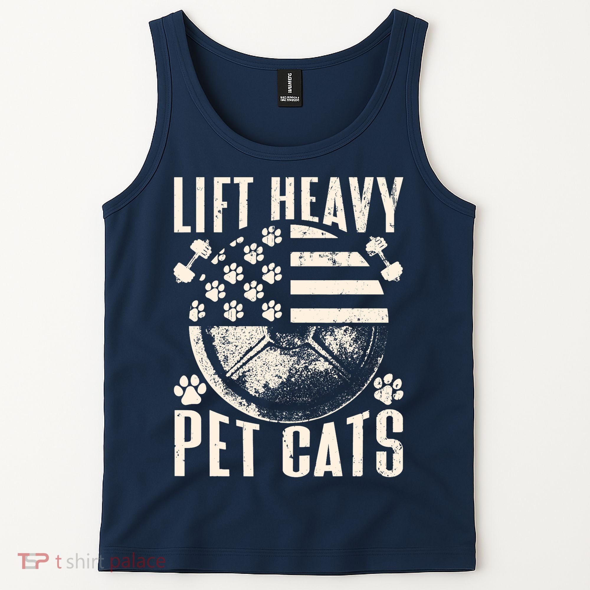 Lift Heavy Pet Cats Weightlifting Cat Weight Lifting Tank Top