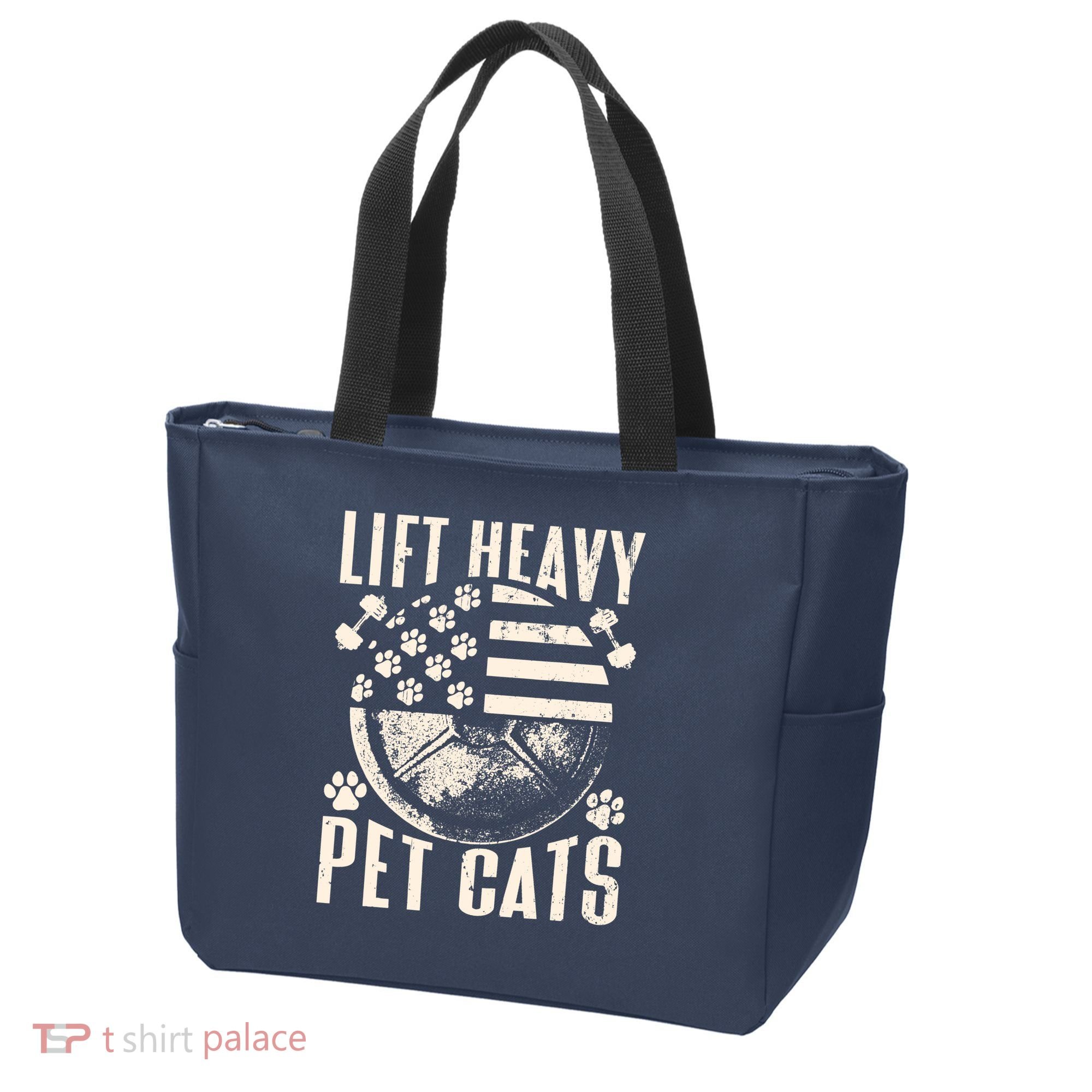 Lift Heavy Pet Cats Weightlifting Cat Weight Lifting Tote Bag