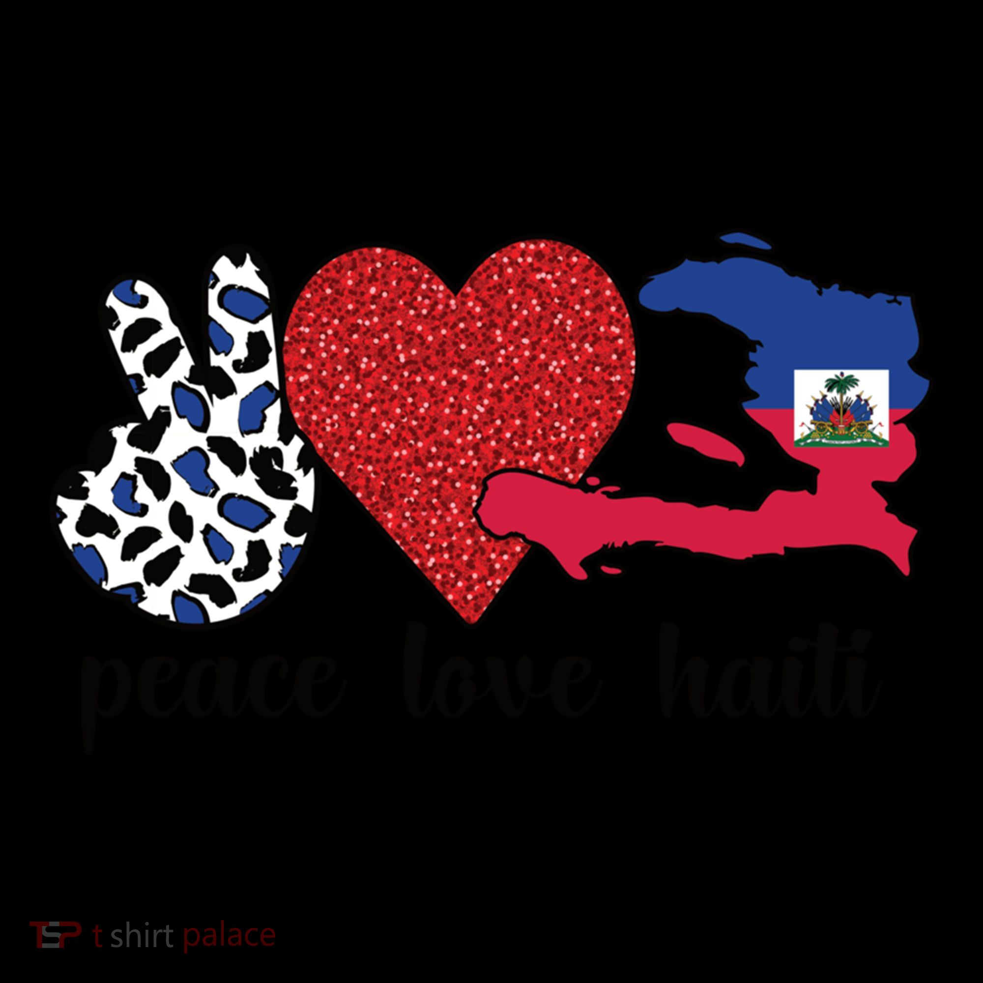 Love Haiti Proud Haitian Flag Haitian Roots Funny Gift Coffee Mug