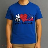 Love Haiti Proud Haitian Flag Haitian Roots Funny Gift T-Shirt thumb 3
