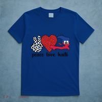 Love Haiti Proud Haitian Flag Haitian Roots Funny Gift T-Shirt thumb 5