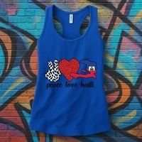 Love Haiti Proud Haitian Flag Haitian Roots Funny Gift Women's Tank Top thumb 3