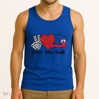 Love Haiti Proud Haitian Flag Haitian Roots Funny Gift Tank Top thumb 3