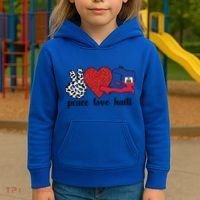 Love Haiti Proud Haitian Flag Haitian Roots Funny Gift Kids Hoodie thumb 3