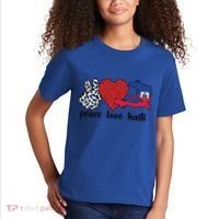 Love Haiti Proud Haitian Flag Haitian Roots Funny Gift Kids T-Shirt thumb 2