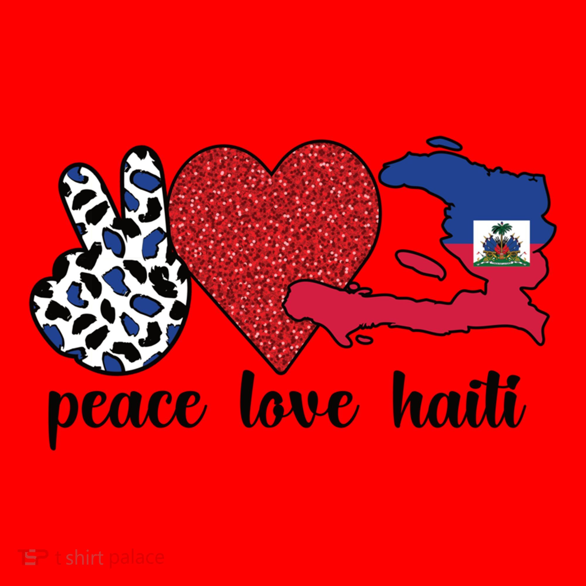 Love Haiti Proud Haitian Flag Haitian Roots Funny Gift Santa Hat