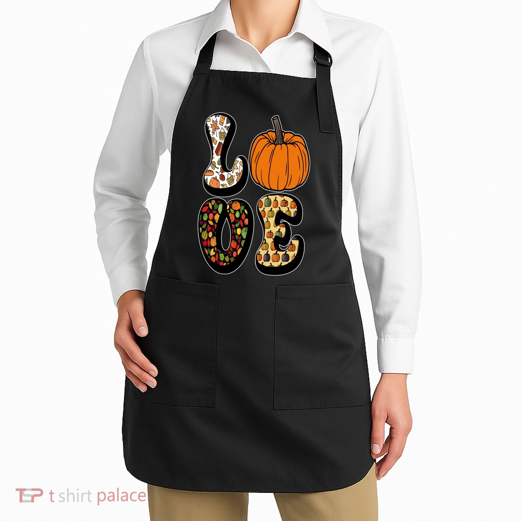 Love Halloween Pumpkin Cute Apron