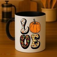 Love Halloween Pumpkin Cute Coffee Mug thumb 4