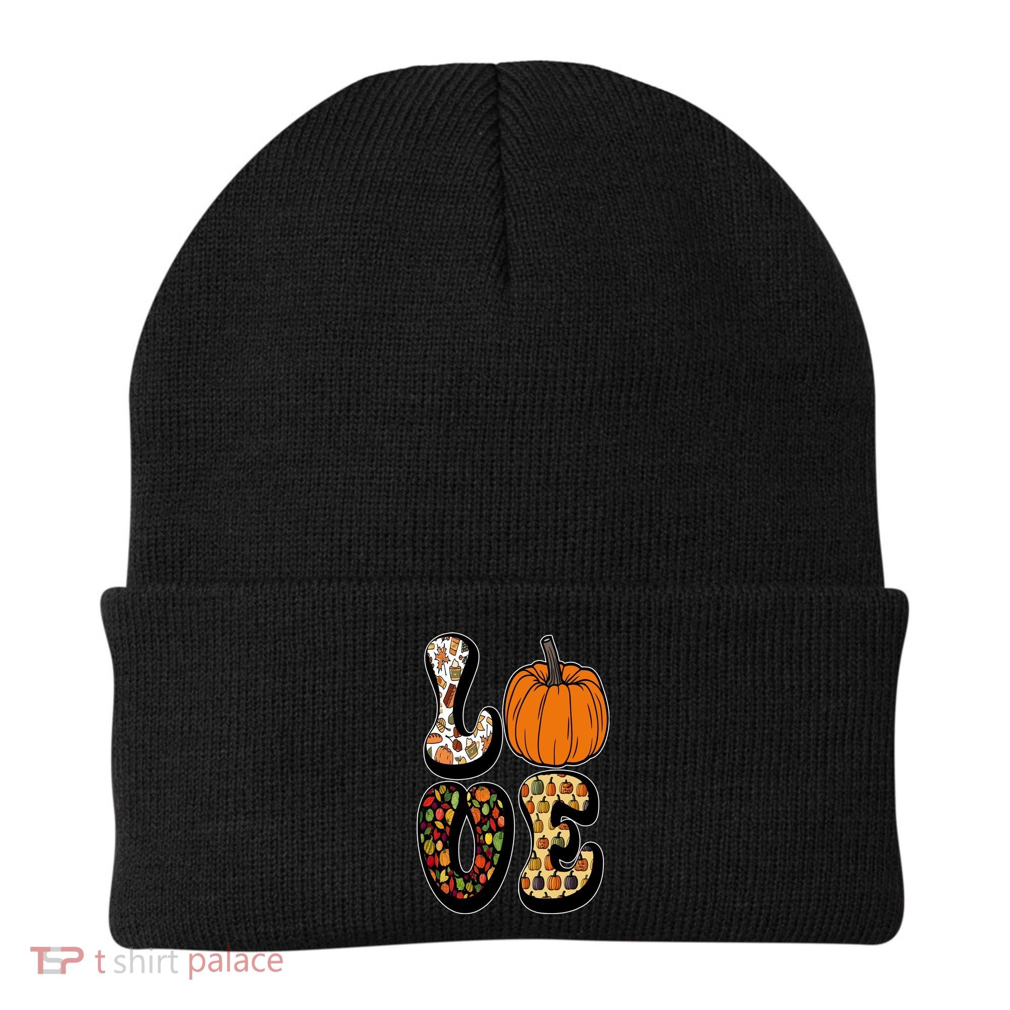 Love Halloween Pumpkin Cute Beanie