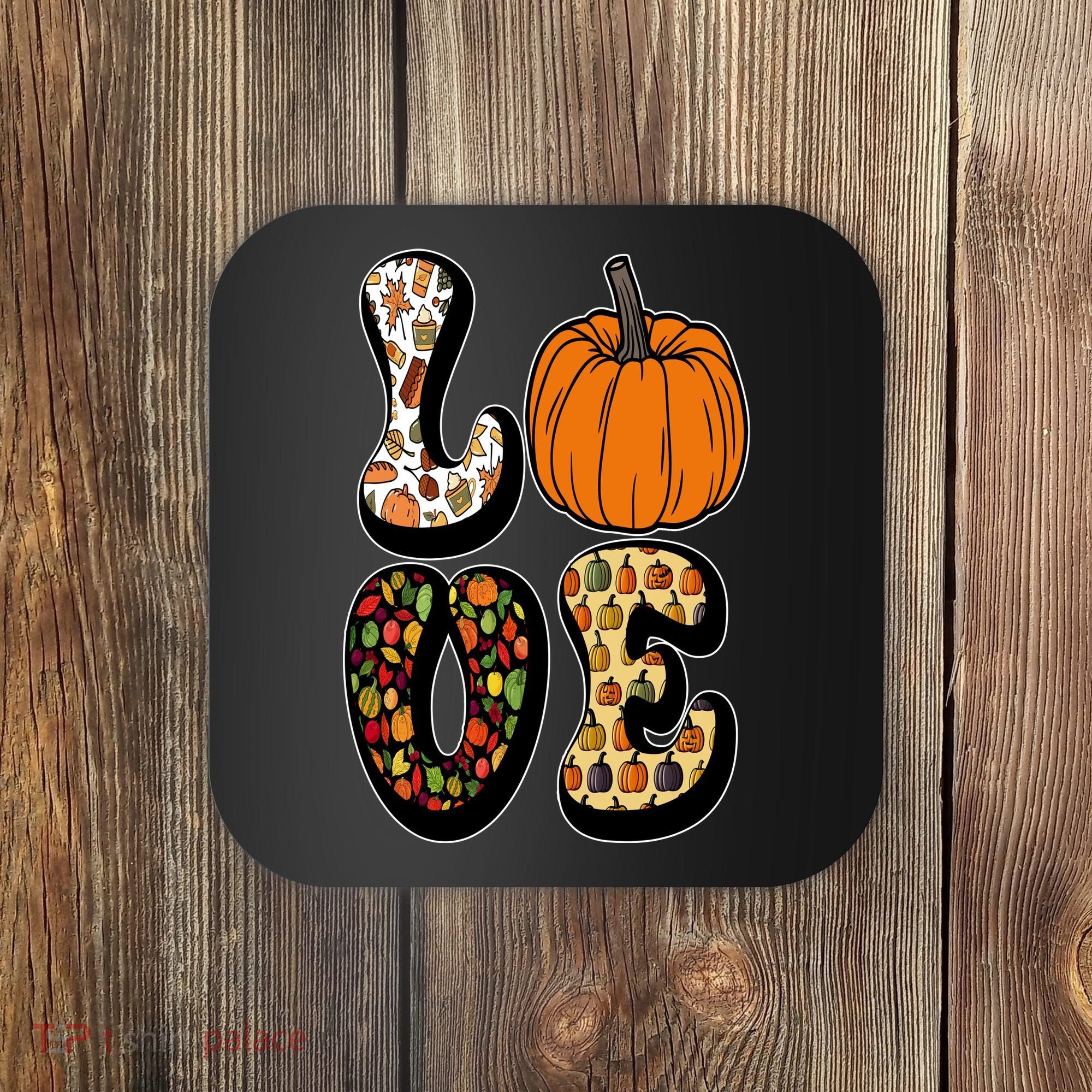 Love Halloween Pumpkin Cute Coaster