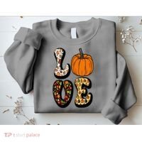 Love Halloween Pumpkin Cute Sweatshirt thumb 2