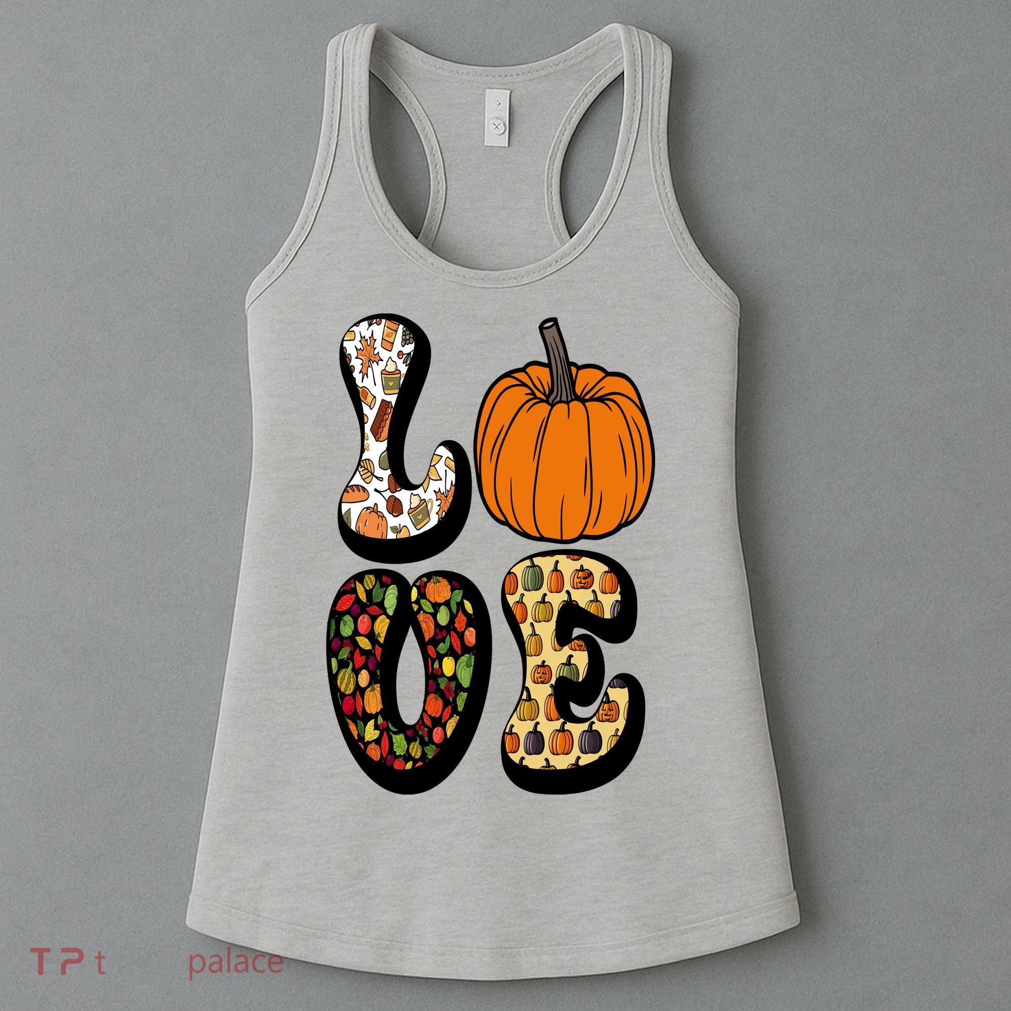 Love Halloween Pumpkin Cute Women's Tank Top