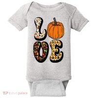 Love Halloween Pumpkin Cute Baby Bodysuit thumb 0