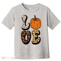Love Halloween Pumpkin Cute Toddler T-Shirt thumb 0