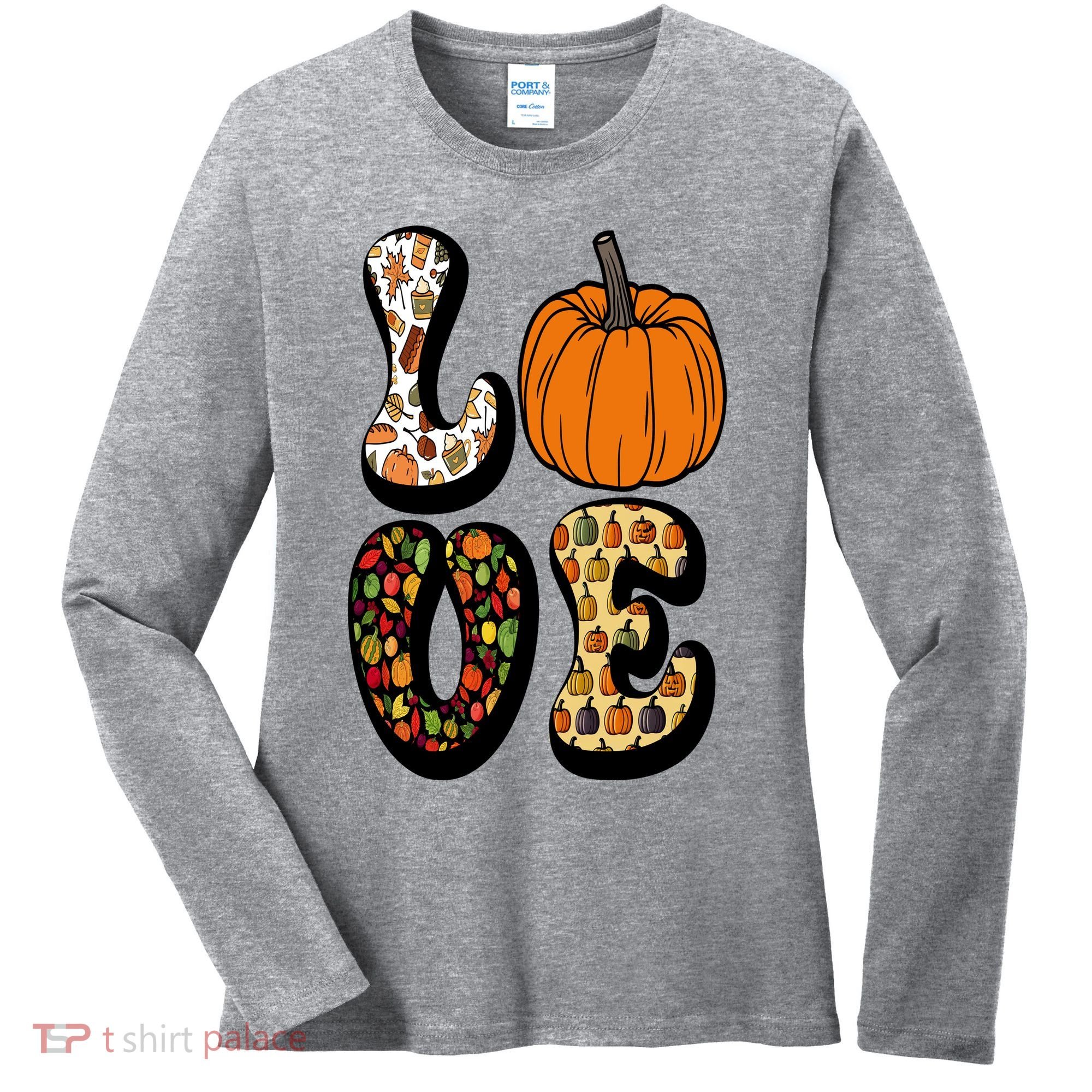 Love Halloween Pumpkin Cute Women's Long Sleeve Shirt