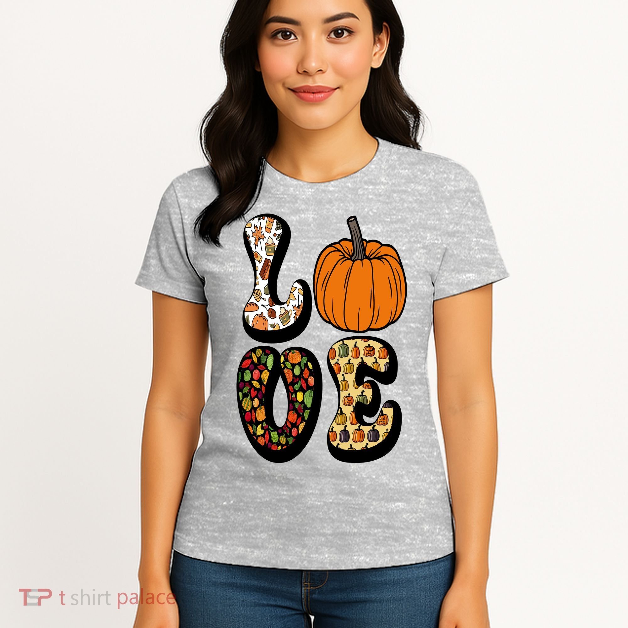 Love Halloween Pumpkin Cute Women's T-Shirt