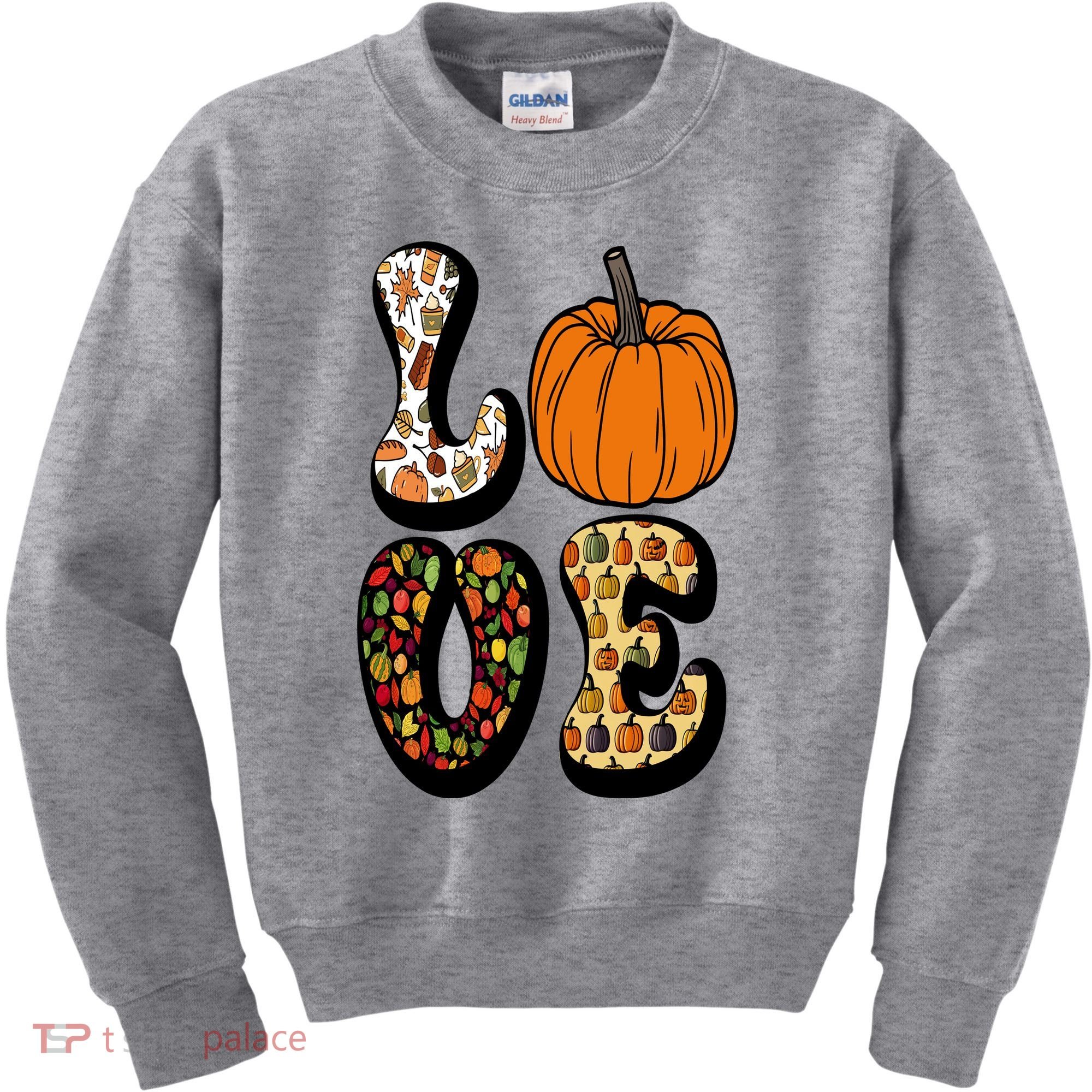 Love Halloween Pumpkin Cute Kids Sweatshirt