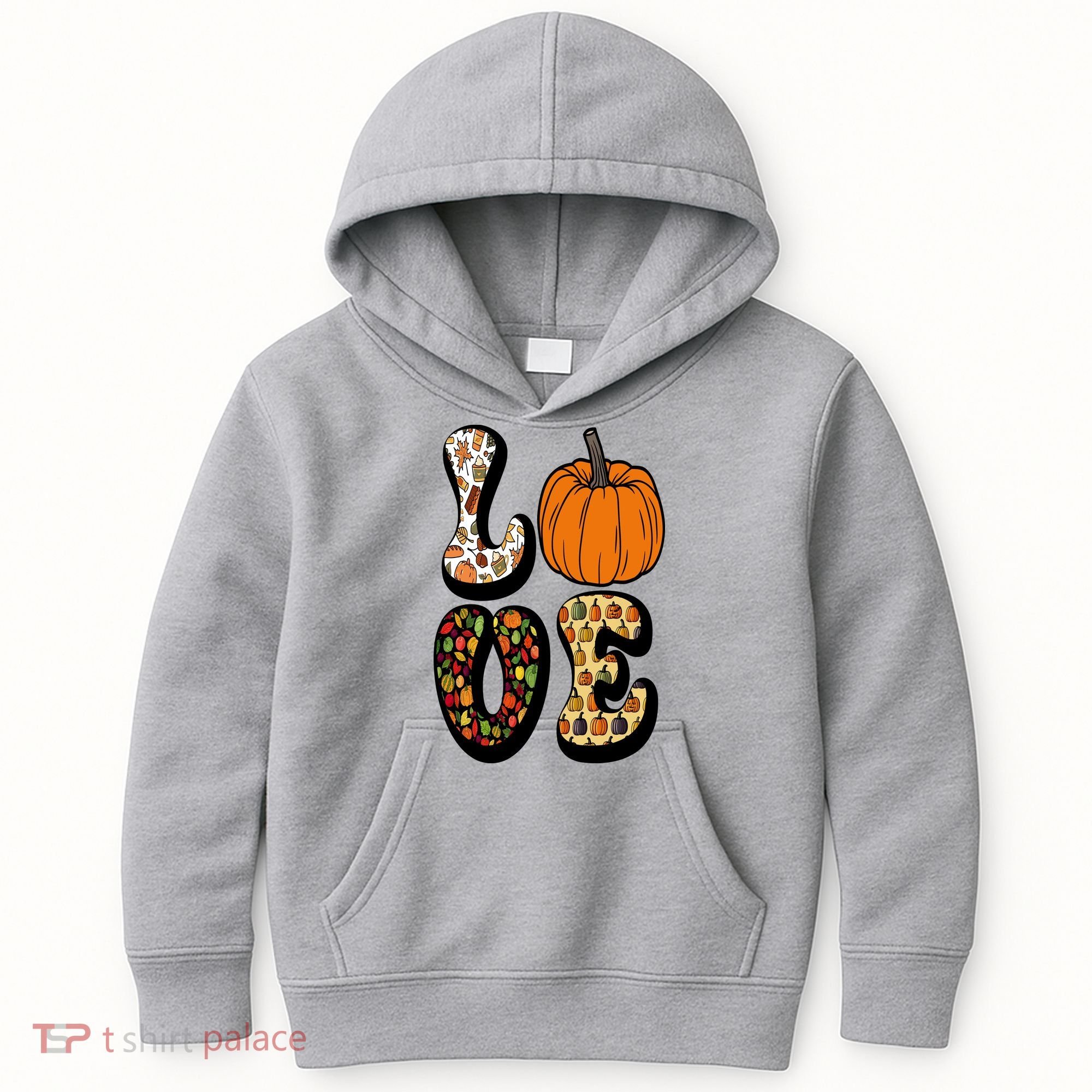 Love Halloween Pumpkin Cute Kids Hoodie