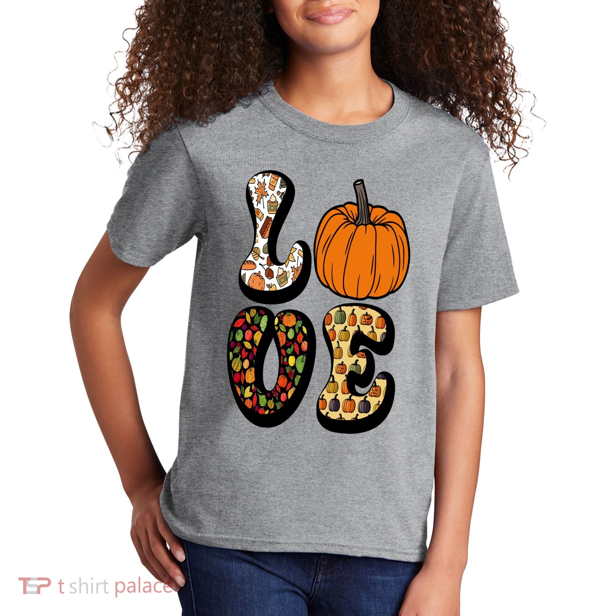 Love Halloween Pumpkin Cute Kids T-Shirt