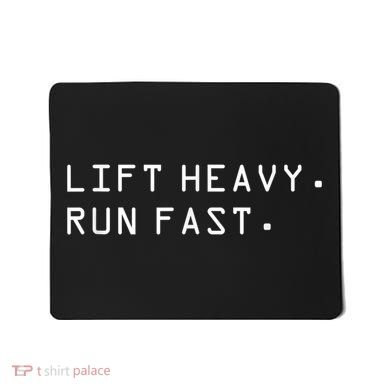 Lift Heavy Run Fast Mousepad